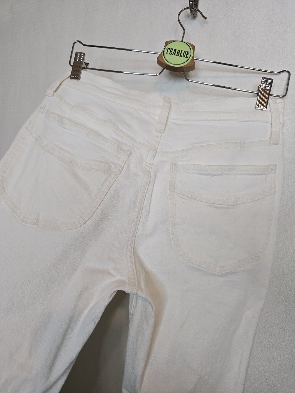Madewell The Flea Market Flare Jeans In Tile White 27 - Picture 9 of 16